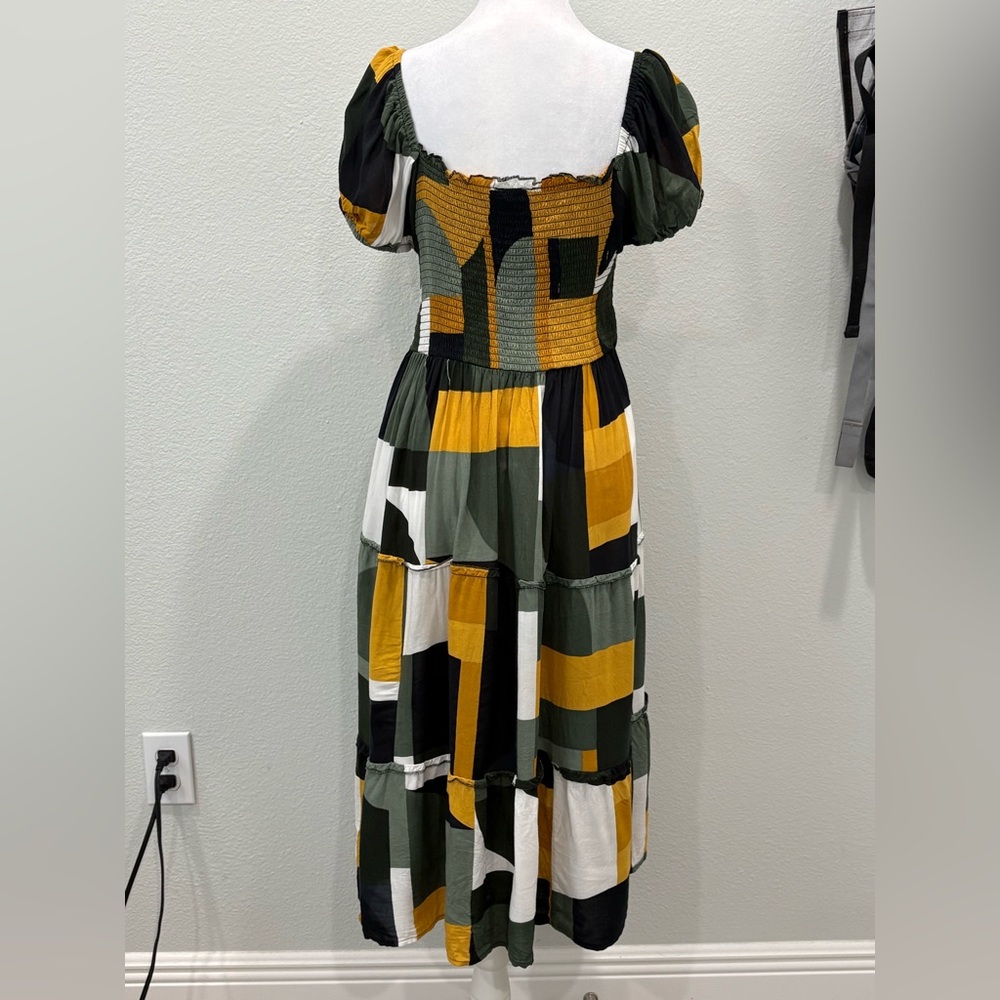 Cassee’s Multicolor Patchwork Maxi Dress Size PL - Picture 2 of 6